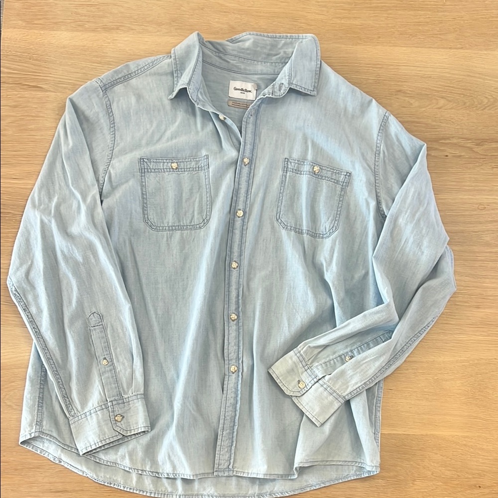 Goodfellow & Co Blue Button Down